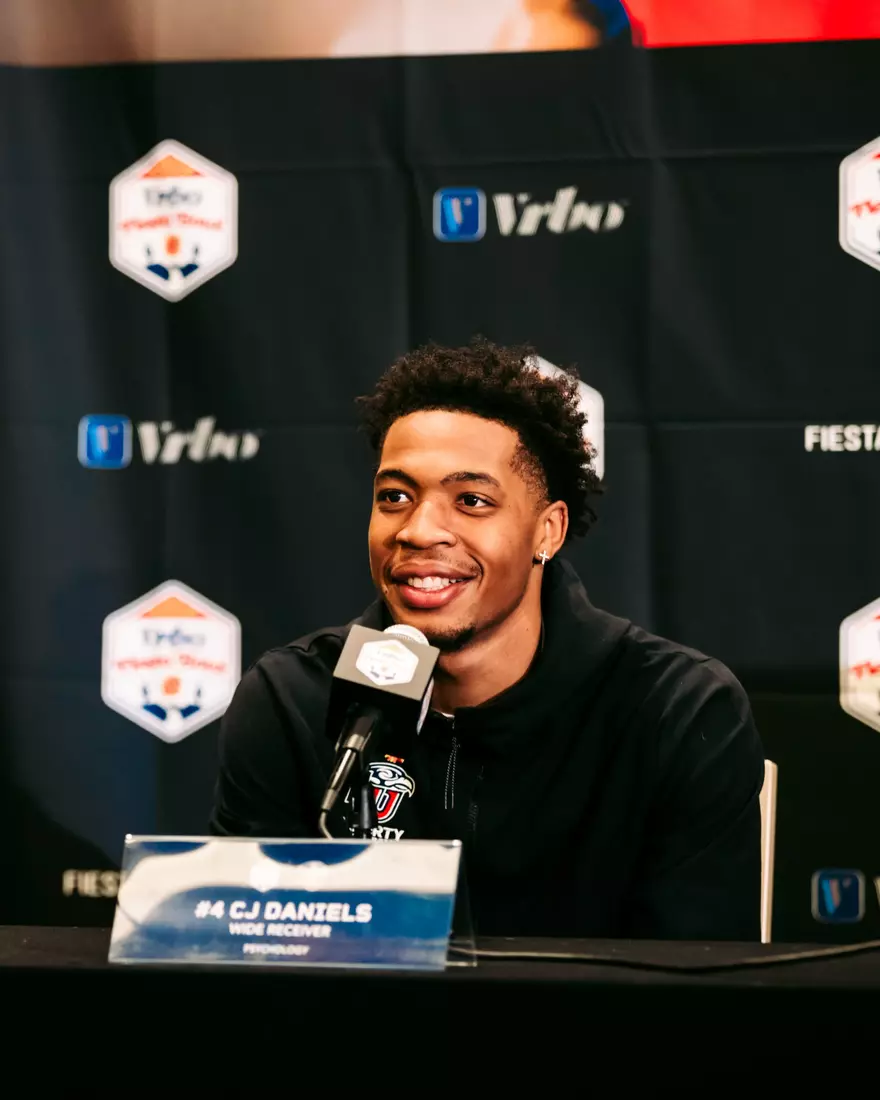 Liberty Football Fiesta Bowl Offensive Press Conference on December 28th, 2023. (Photo by Cassidy Paxton)