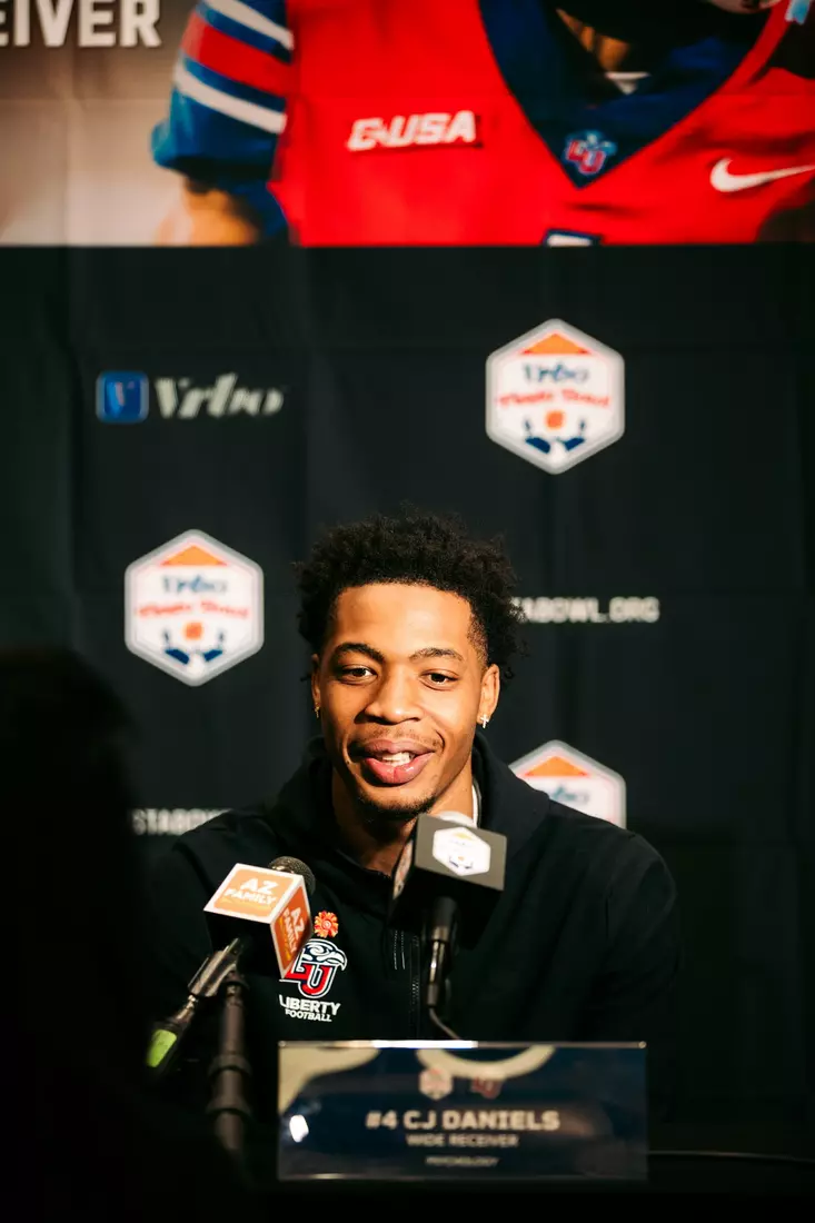 Liberty Football Fiesta Bowl Offensive Press Conference on December 28th, 2023. (Photo by Cassidy Paxton)
