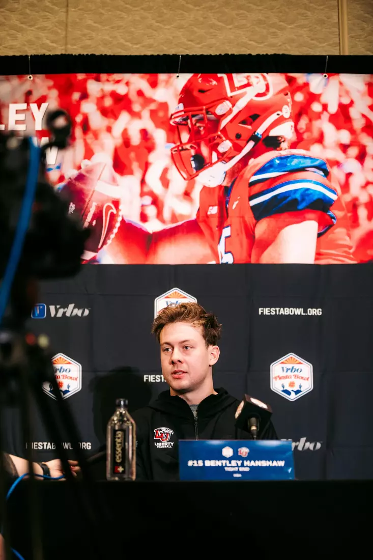 Liberty Football Fiesta Bowl Offensive Press Conference on December 28th, 2023. (Photo by Cassidy Paxton)