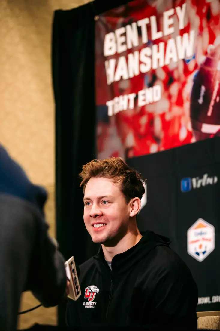 Liberty Football Fiesta Bowl Offensive Press Conference on December 28th, 2023. (Photo by Cassidy Paxton)