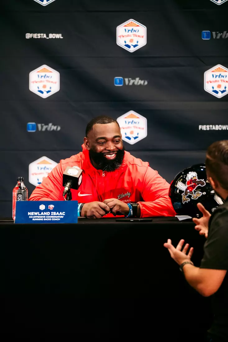 Liberty Football Fiesta Bowl Offensive Press Conference on December 28th, 2023. (Photo by Cassidy Paxton)