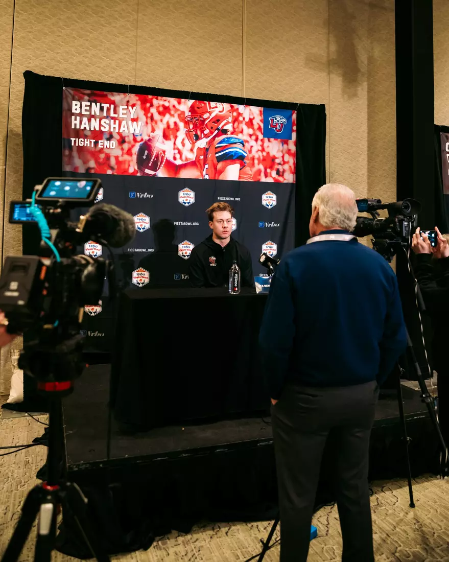 Liberty Football Fiesta Bowl Offensive Press Conference on December 28th, 2023. (Photo by Cassidy Paxton)