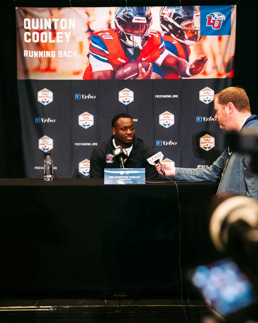 Liberty Football Fiesta Bowl Offensive Press Conference on December 28th, 2023. (Photo by Cassidy Paxton)