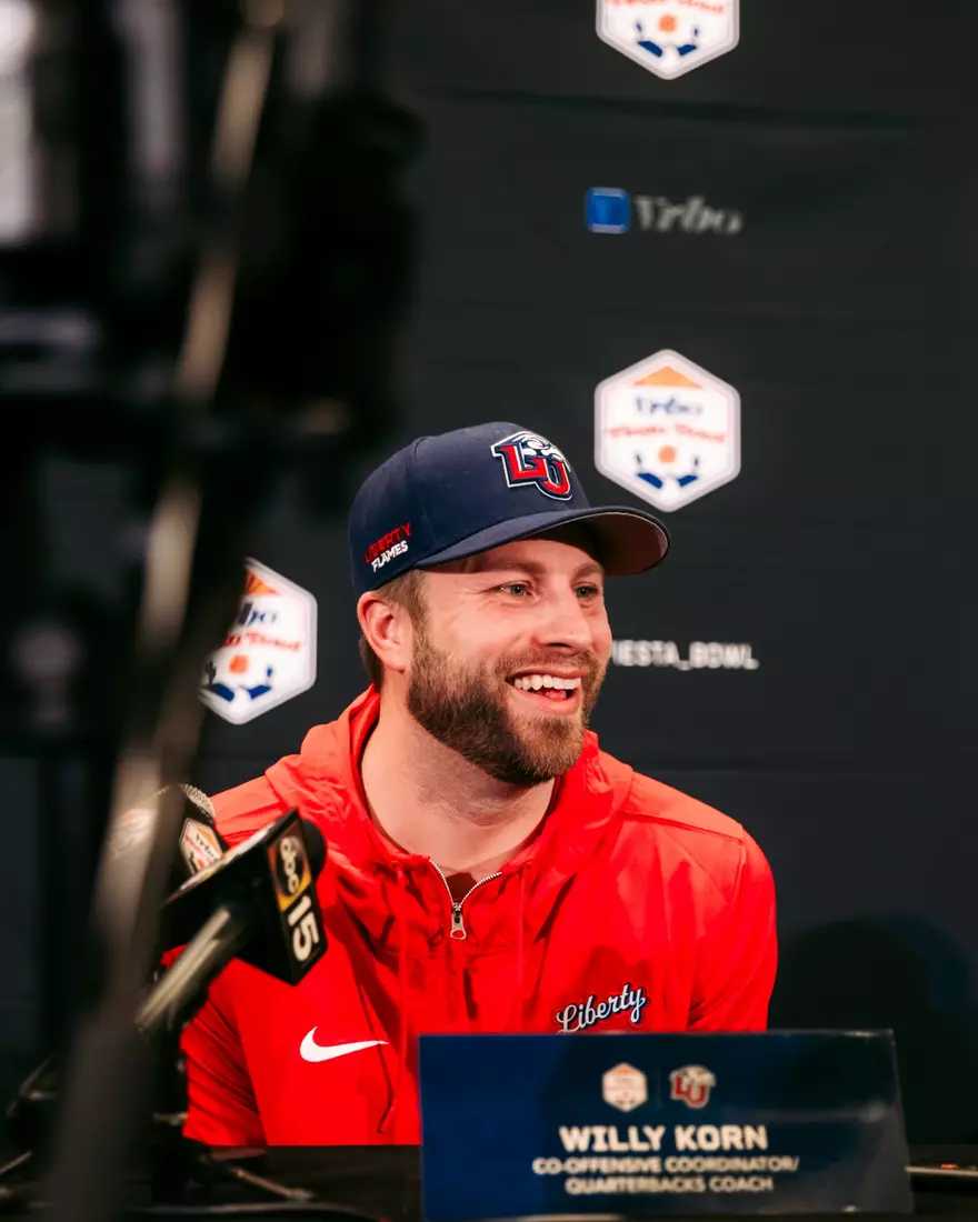 Liberty Football Fiesta Bowl Offensive Press Conference on December 28th, 2023. (Photo by Cassidy Paxton)
