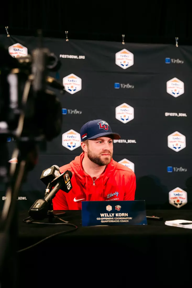 Liberty Football Fiesta Bowl Offensive Press Conference on December 28th, 2023. (Photo by Cassidy Paxton)