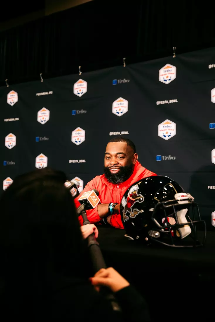 Liberty Football Fiesta Bowl Offensive Press Conference on December 28th, 2023. (Photo by Cassidy Paxton)