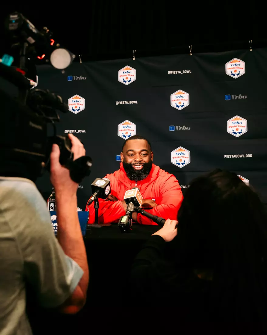 Liberty Football Fiesta Bowl Offensive Press Conference on December 28th, 2023. (Photo by Cassidy Paxton)