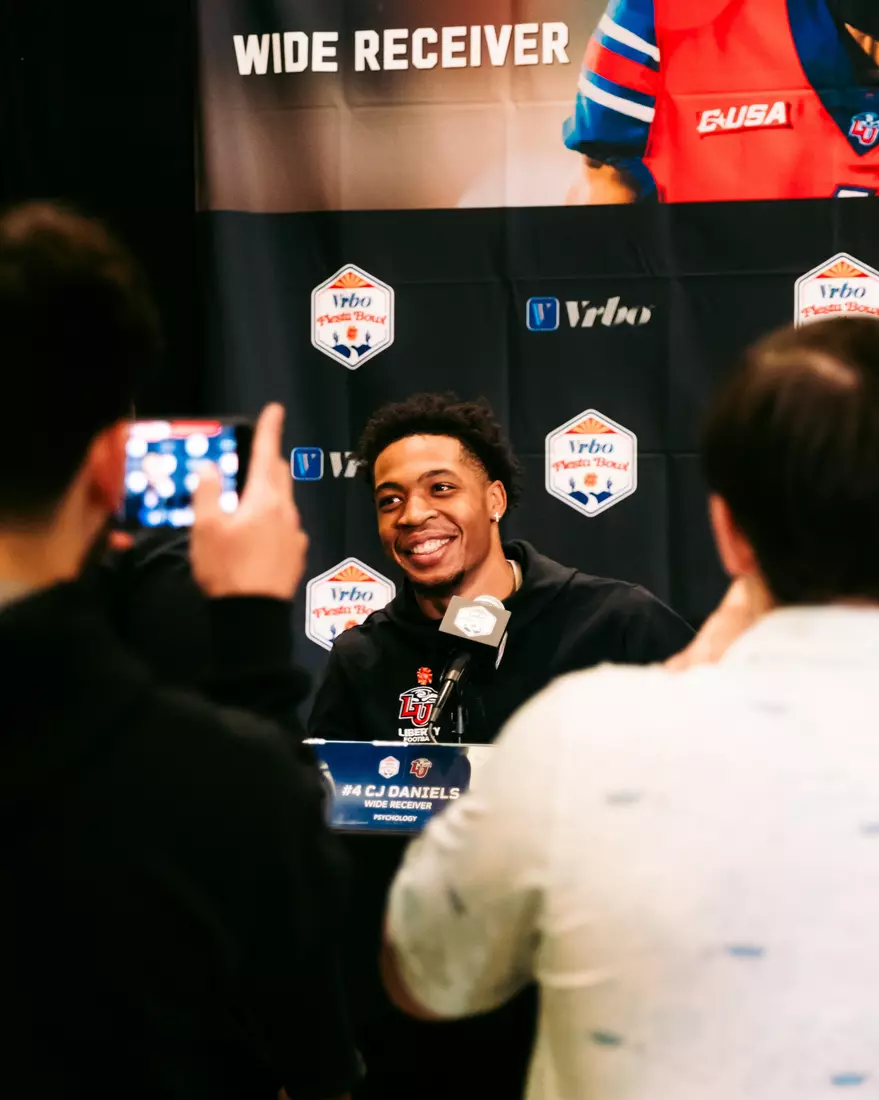 Liberty Football Fiesta Bowl Offensive Press Conference on December 28th, 2023. (Photo by Cassidy Paxton)