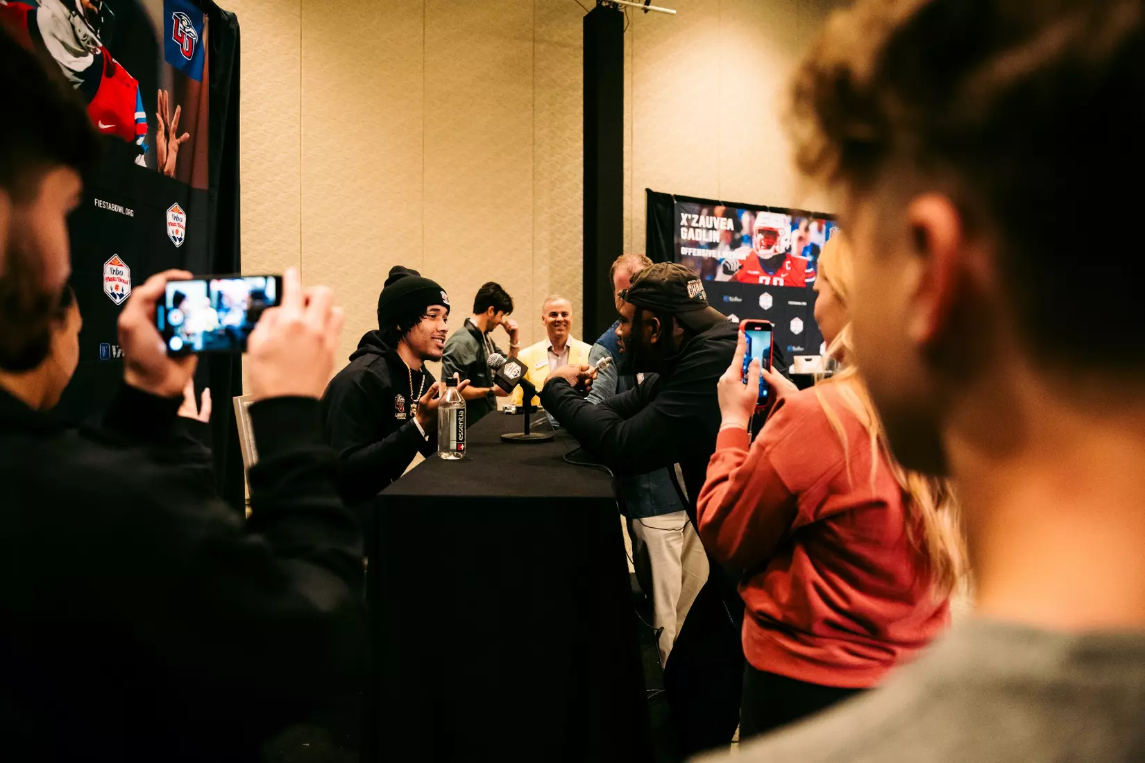 Liberty Football Fiesta Bowl Offensive Press Conference on December 28th, 2023. (Photo by Cassidy Paxton)