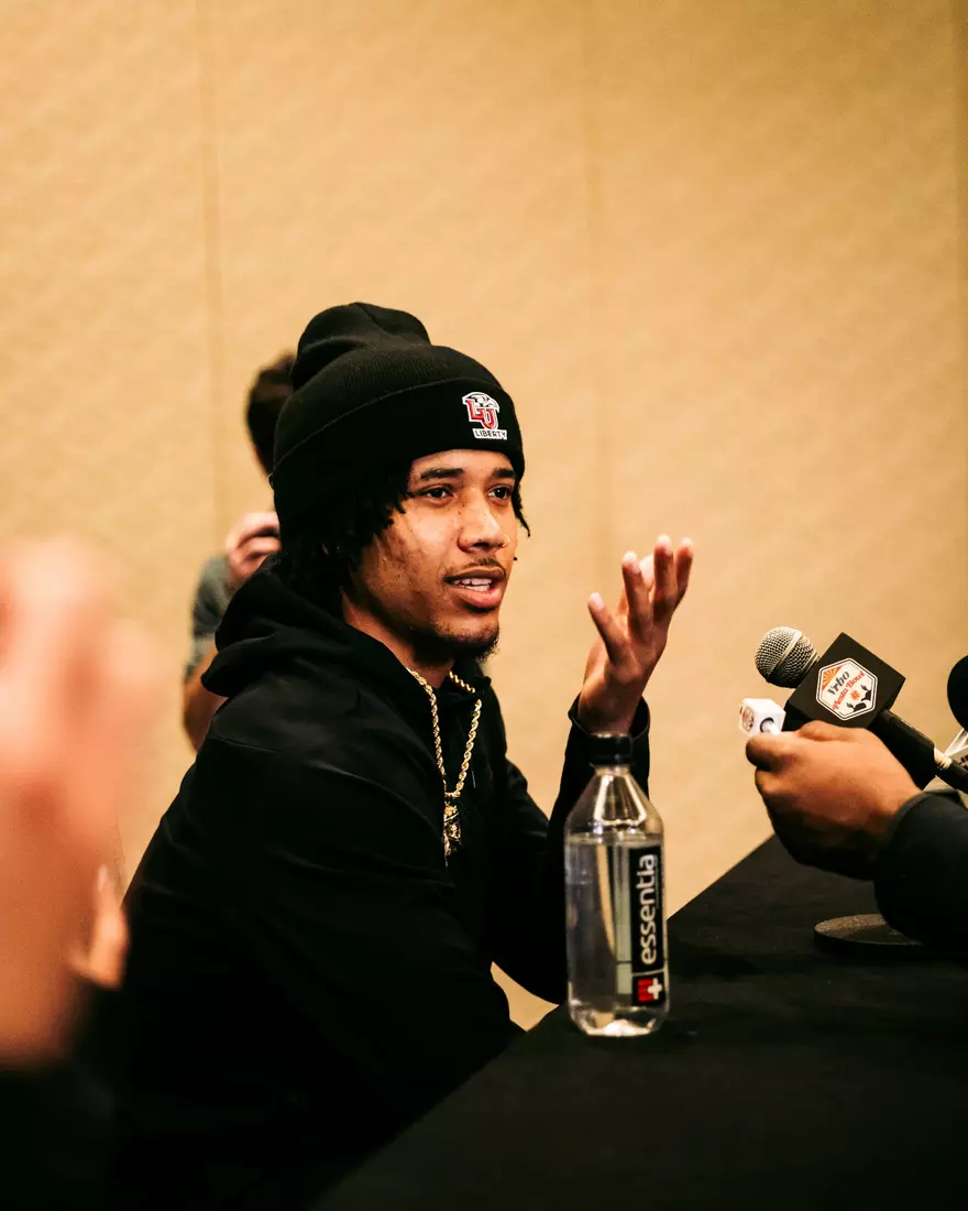 Liberty Football Fiesta Bowl Offensive Press Conference on December 28th, 2023. (Photo by Cassidy Paxton)