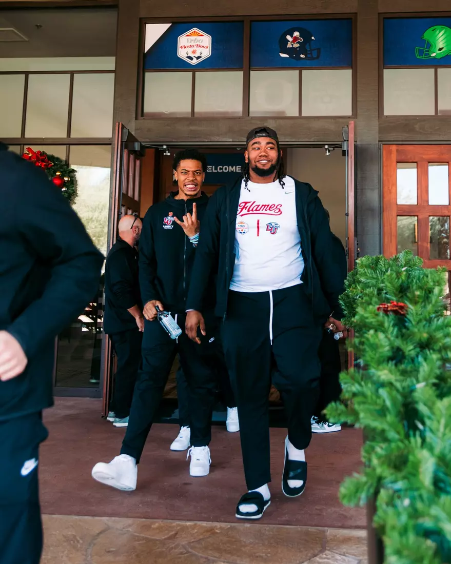 Liberty Football Fiesta Bowl Offensive Press Conference on December 28th, 2023. (Photo by Cassidy Paxton)