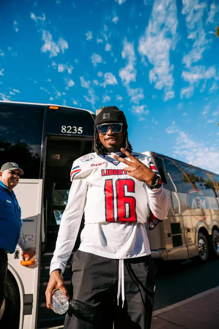 Liberty Football Pep Rally for Fiesta Bowl on December 30th, 2023. (Photo by Cassidy Paxton)
