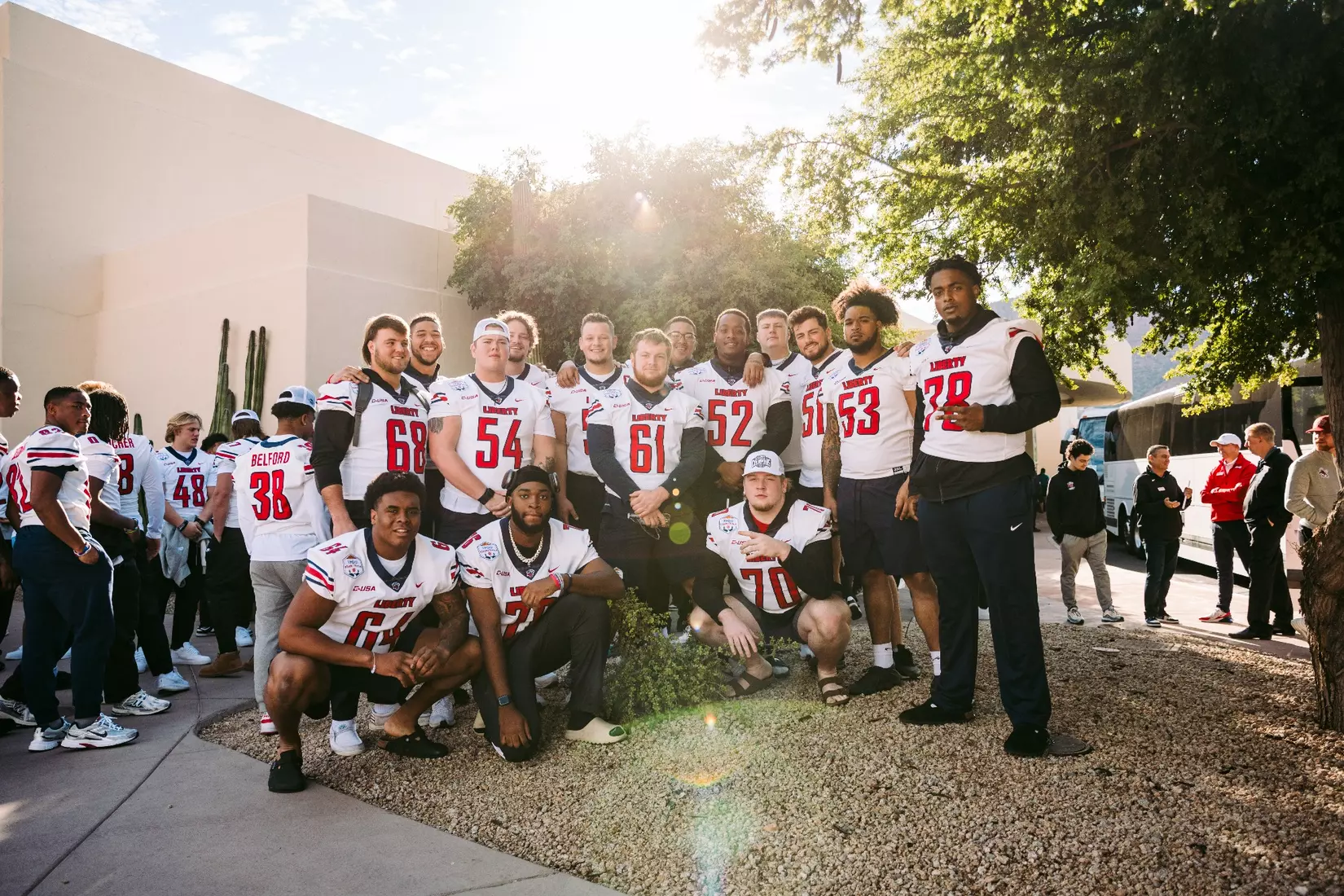Liberty Football Pep Rally for Fiesta Bowl on December 30th, 2023. (Photo by Cassidy Paxton)