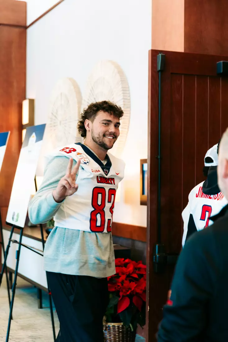 Liberty Football Pep Rally for Fiesta Bowl on December 30th, 2023. (Photo by Cassidy Paxton)