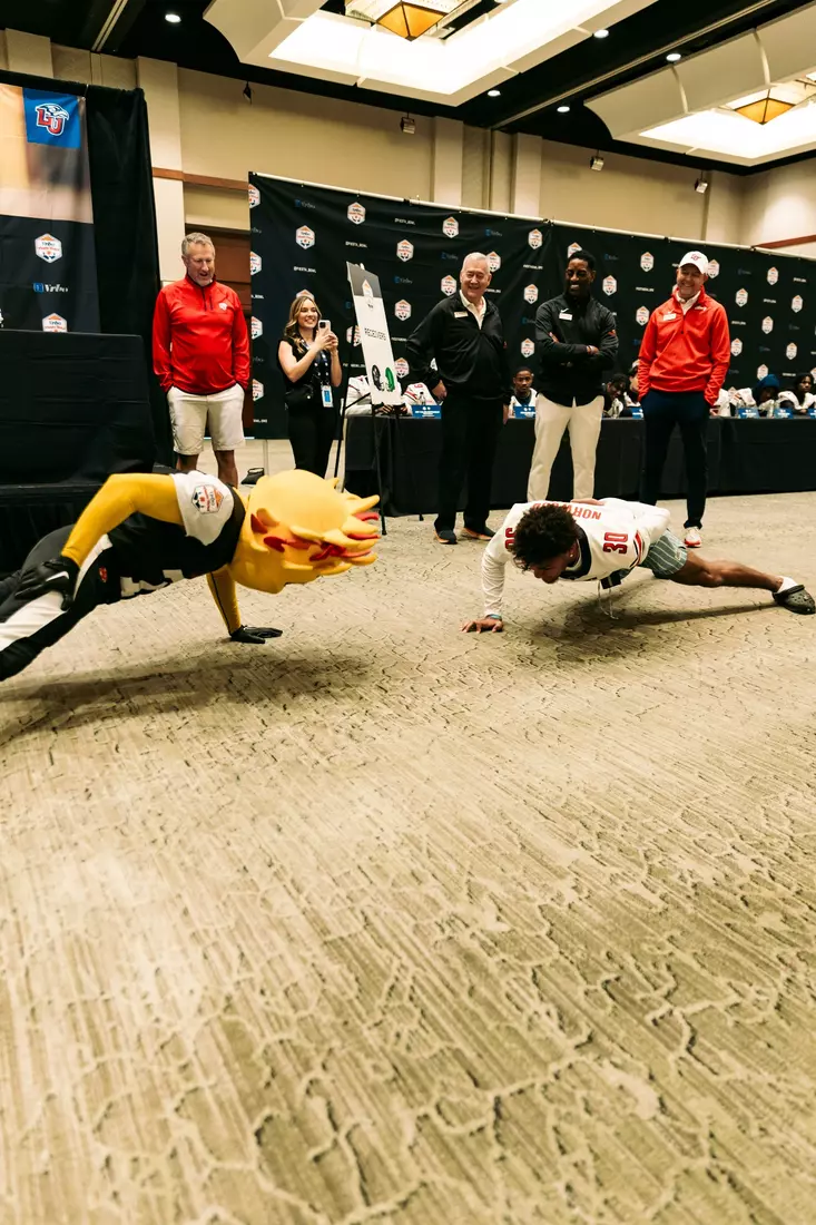 Liberty Football Pep Rally for Fiesta Bowl on December 30th, 2023. (Photo by Cassidy Paxton)