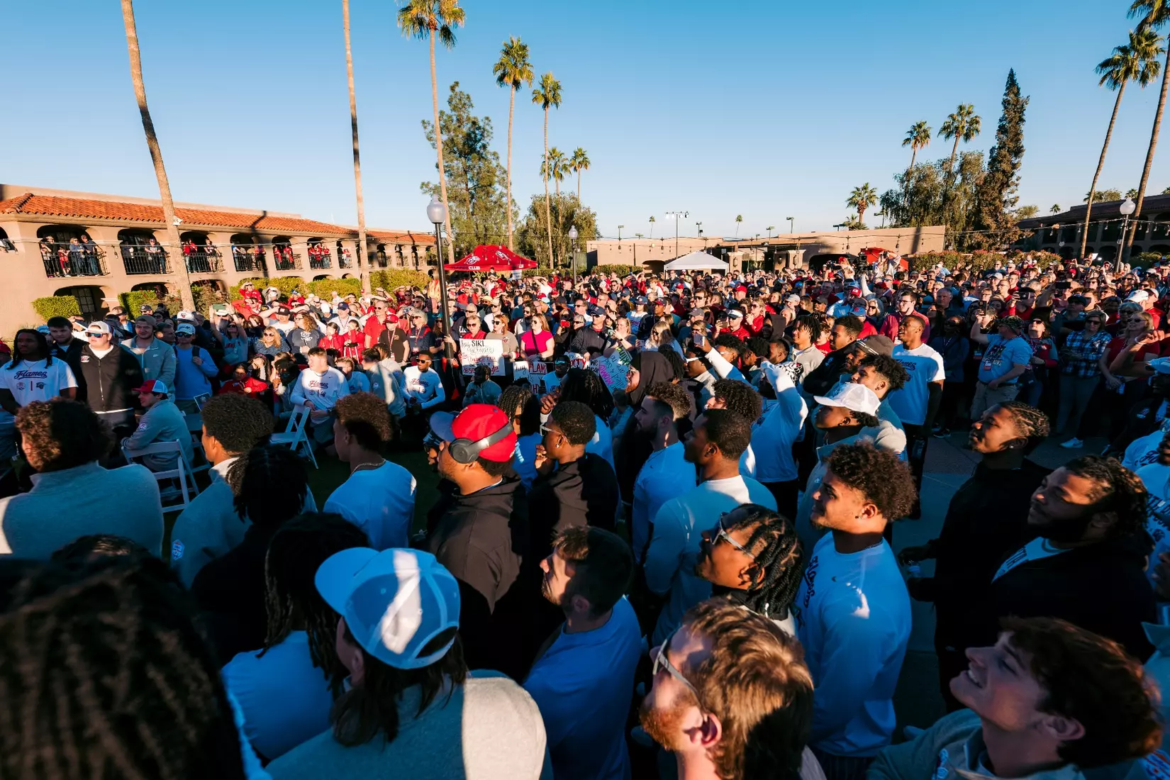 Liberty Football Pep Rally for Fiesta Bowl on December 30th, 2023. (Photo by Cassidy Paxton)