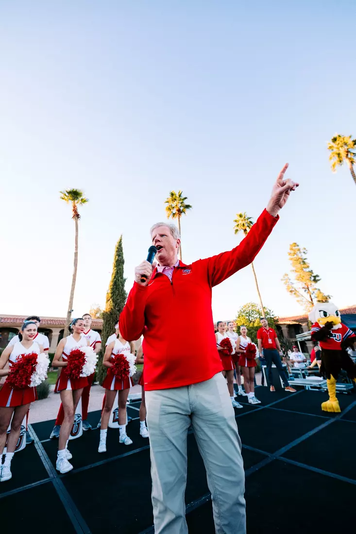 Liberty Football Pep Rally for Fiesta Bowl on December 30th, 2023. (Photo by Cassidy Paxton)