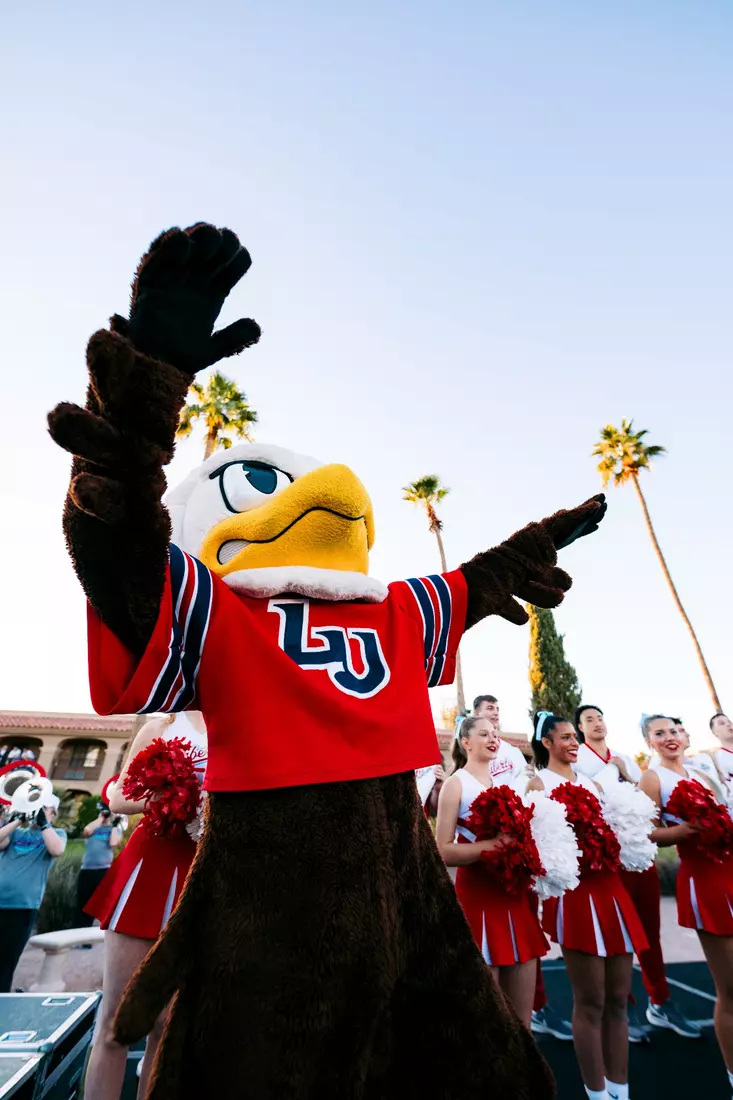 Liberty Football Pep Rally for Fiesta Bowl on December 30th, 2023. (Photo by Cassidy Paxton)