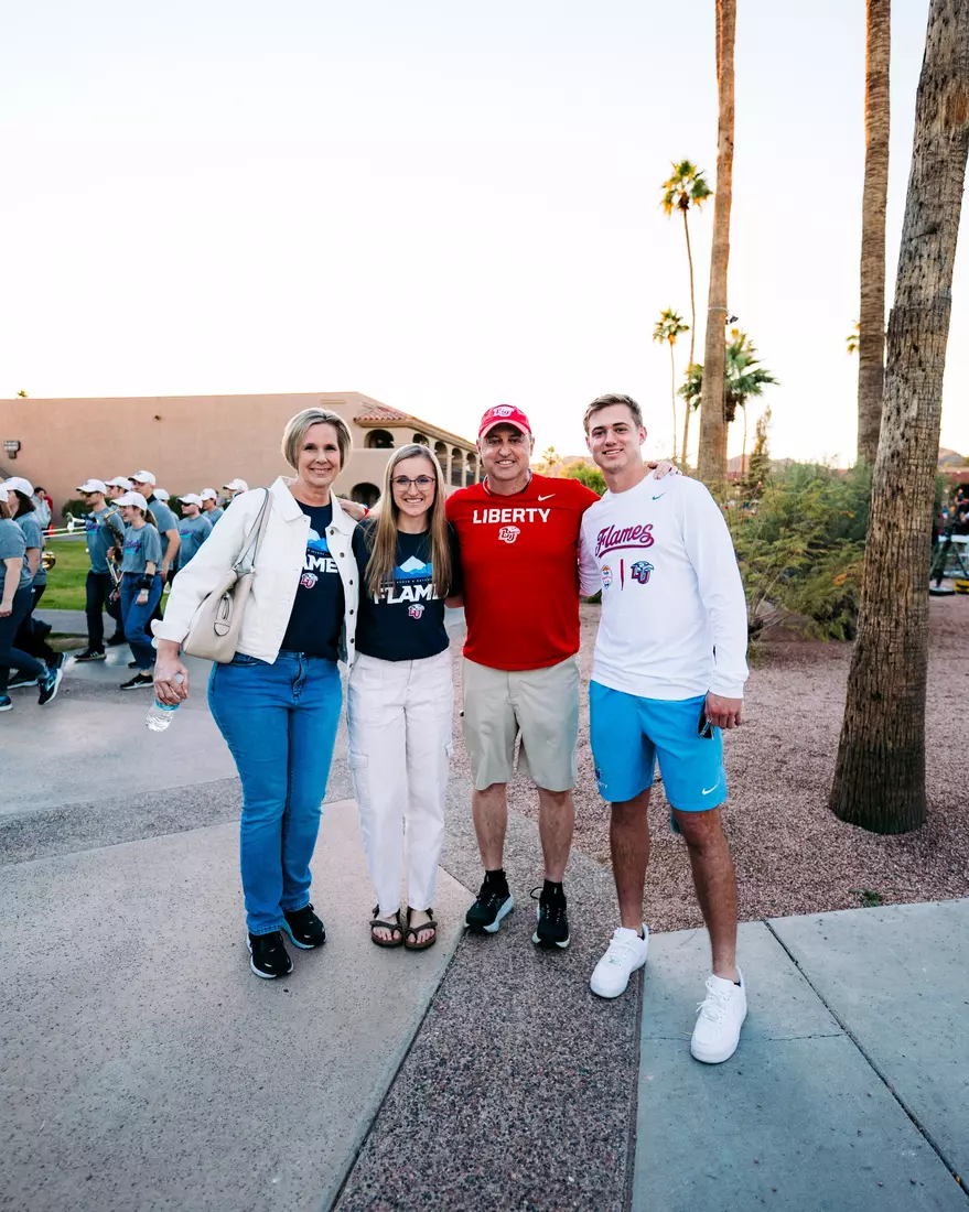 Liberty Football Pep Rally for Fiesta Bowl on December 30th, 2023. (Photo by Cassidy Paxton)