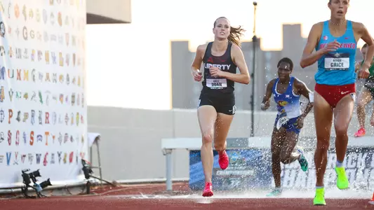 Calli Doan in 2023 NCAA Steeplechase Semifinals