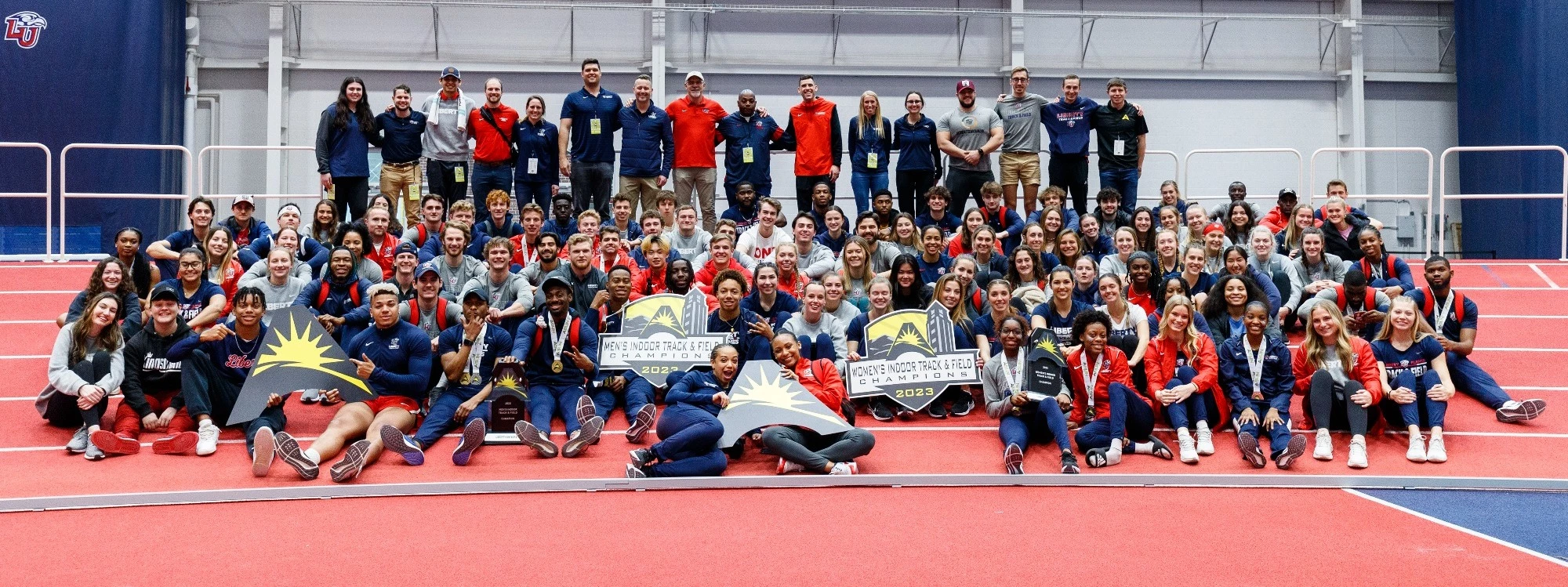 2023 ASUN Indoor Track and Field Championship Team Photo (Men & Women)
