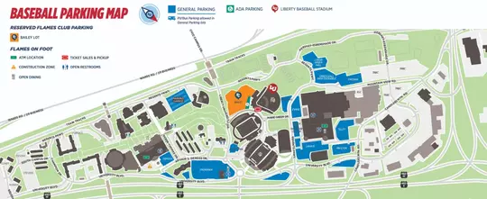 Baseball Parking Map