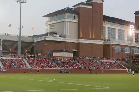 The Liberty University Men's Soccer team hosts Howard University on August 26, 2016. (Photo by Joel Coleman)