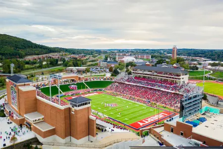 Williams Stadium during the homecoming game on October 19, 2019. (Photo by Elliot Miller)