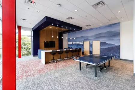 Updated indoor facility photos of the Liberty Indoor Tennis Center are photographed on August 18, 2021. (Photo by Andrew Snyder)
