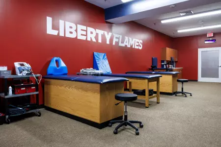 The East Campus Field House Training Room for Lacrosse and Field Hockey is photographed on April 06, 2023. (Photo by: Chase Gyles)