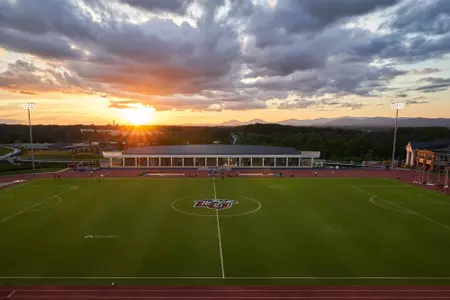Osborne Stadium is photographed at sunset on September 29, 2018. (Photo by Joel Coleman)