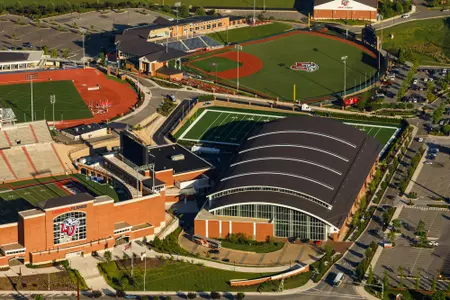 Aerial photos of campus are taken on Thursday May 6, 2021. (Photo by KJ Jugar)