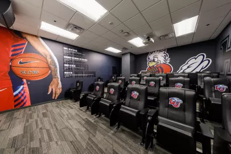 The Men’s Basketball film room in the Liberty Arena on Monday May 25, 2021. (Photo by KJ Jugar)
