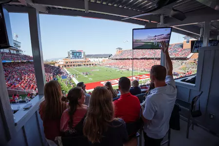 Cabanas are photographed for updated Williams Stadium photos for the Ticket Office on October 15, 2022. (Photo by: Joel Coleman)