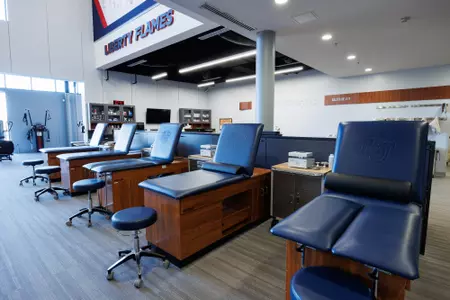 The Athletic Training Room of the LAC is photographed on March 29, 2023. (Photo by Matt Reynolds)