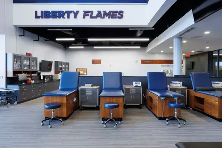 The Athletic Training Room of the LAC is photographed on March 29, 2023. (Photo by Matt Reynolds)