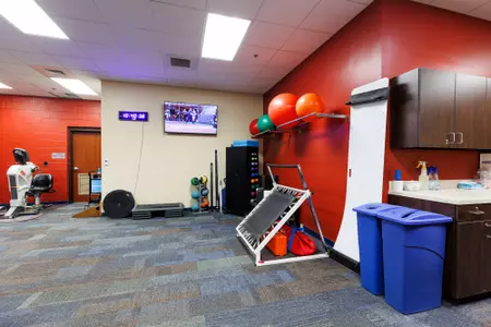 The Athletic Training Room in the Liberty Softball Stadium is photographed on April 6, 2023. (Photo by KJ Jugar)