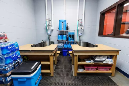 The Athletic Training Room in the Liberty Softball Stadium is photographed on April 6, 2023. (Photo by KJ Jugar)