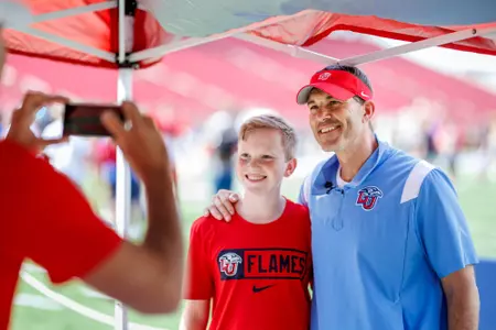Post Game Autographs are photographed after the Liberty Football Spring Game in Williams Stadium on April 15, 2023. (Photo by: Chase Gyles)