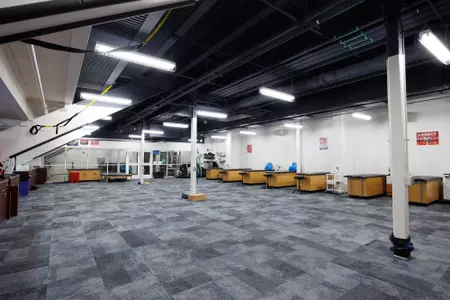 The Athletic Training Room in the Liberty Indoor Track Complex is photographed on April 18, 2023. (Photo by Matt Reynolds)