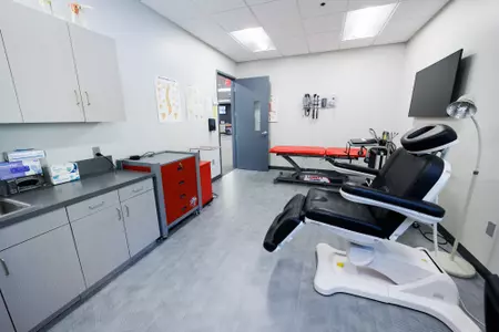 The Football Athletic Training Rooms in the Liberty Football Center is photographed on April 24th, 2023. (Photo by Matt Reynolds)