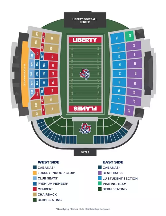 2023 Football Seating Chart