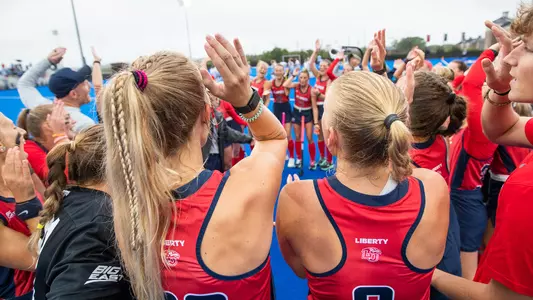 Liberty Flames Field Hockey hosts North Carolina on October 2nd, 2022. (Photo by Matt Reynolds).