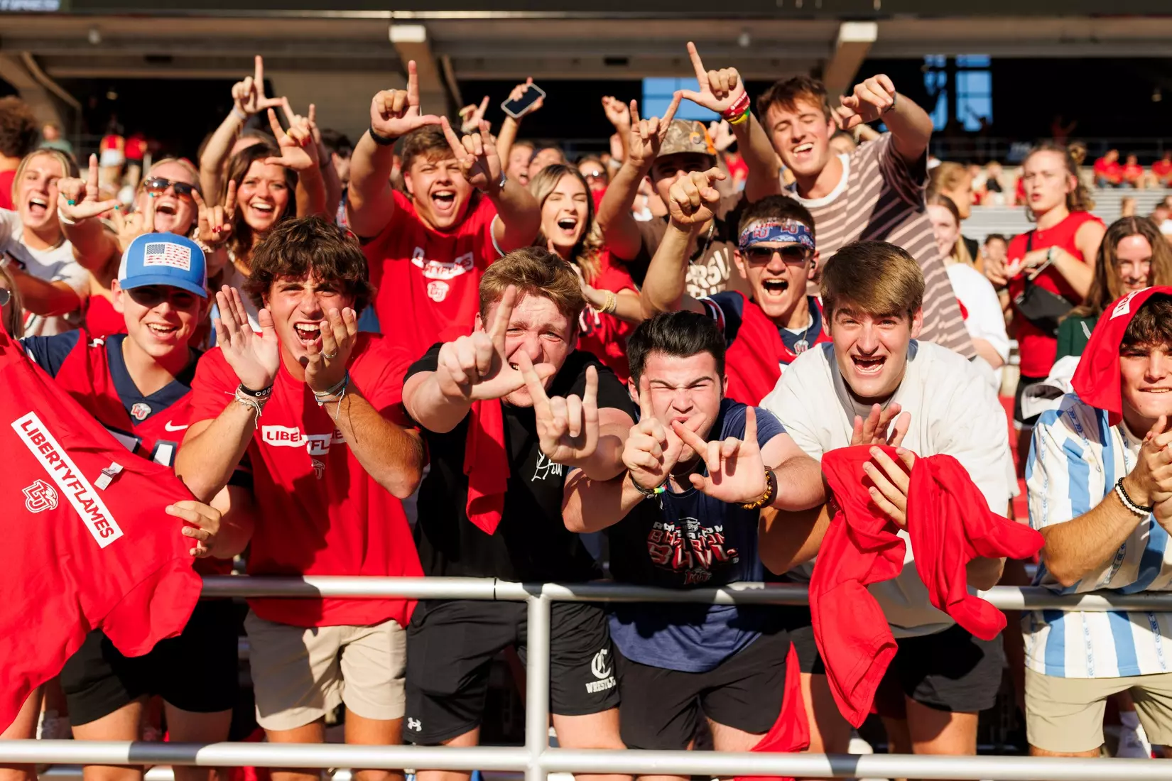 The Fall 2023 Fan Appreciation Day is photographed as the Liberty University Football Team scrimmages against themselves in Williams Stadium on August 18, 2023. (Photo by: Chase Gyles)