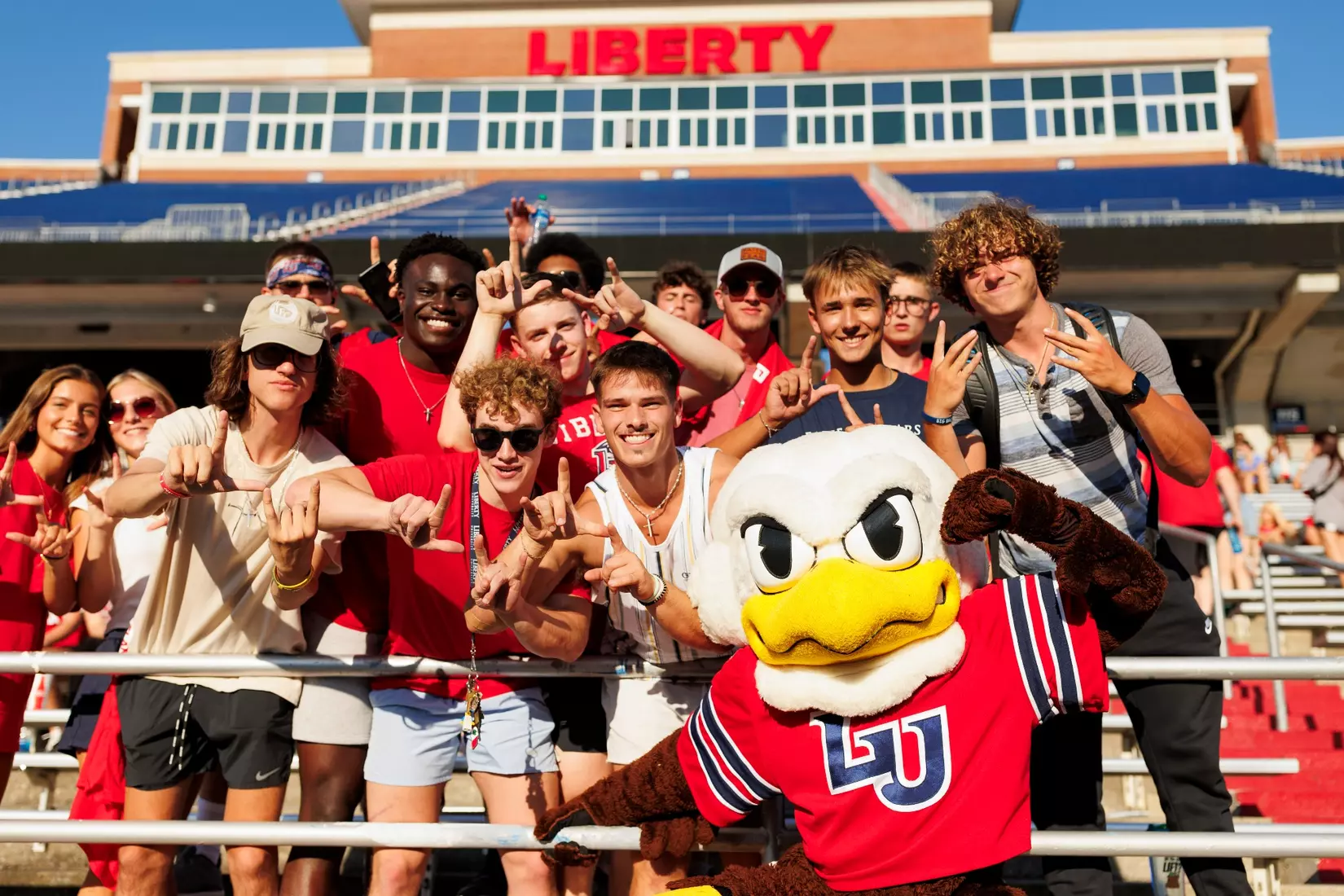The Fall 2023 Fan Appreciation Day is photographed as the Liberty University Football Team scrimmages against themselves in Williams Stadium on August 18, 2023. (Photo by: Chase Gyles)
