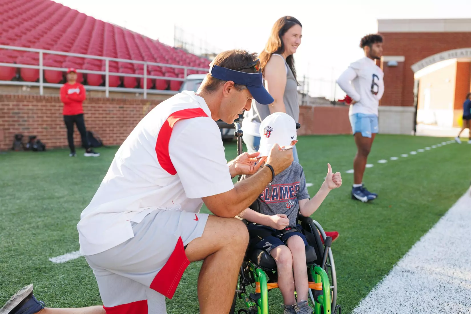 The Fall 2023 Fan Appreciation Day is photographed as the Liberty University Football Team scrimmages against themselves in Williams Stadium on August 18, 2023. (Photo by: Chase Gyles)