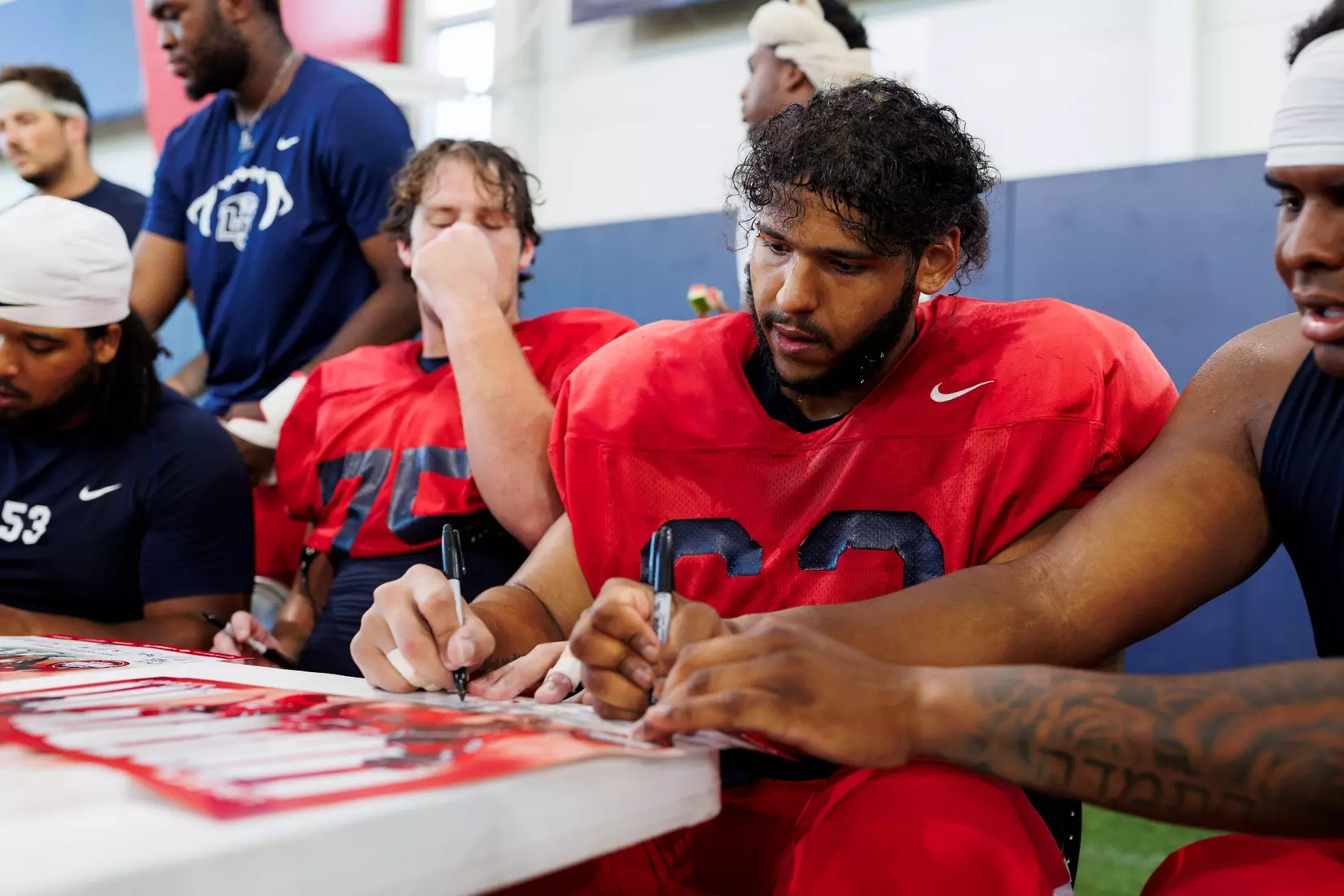 The Fall 2023 Fan Appreciation Day is photographed in the Indoor Practice Facility on August 18, 2023. (Photo by: Chase Gyles)