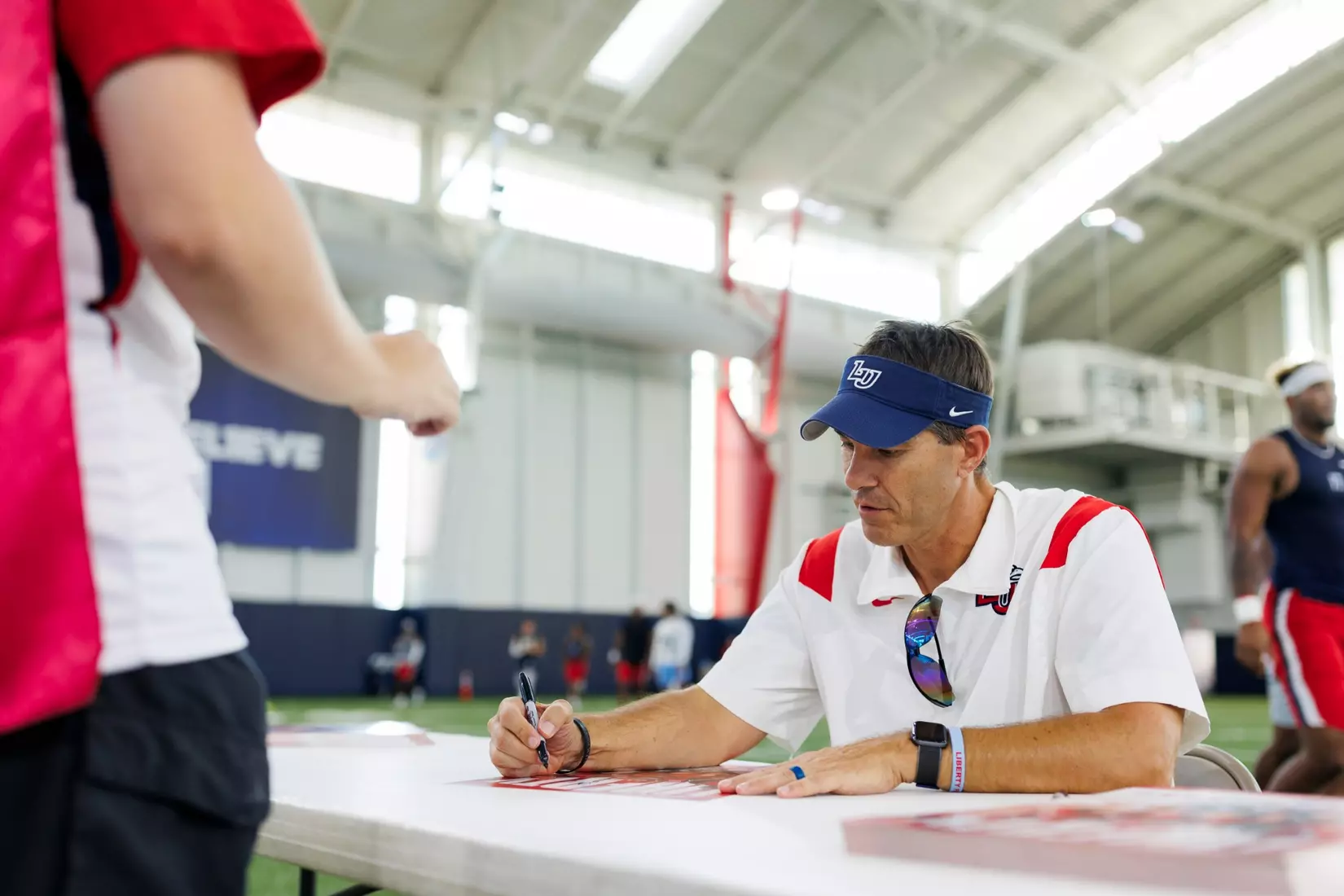The Fall 2023 Fan Appreciation Day is photographed in the Indoor Practice Facility on August 18, 2023. (Photo by: Chase Gyles)