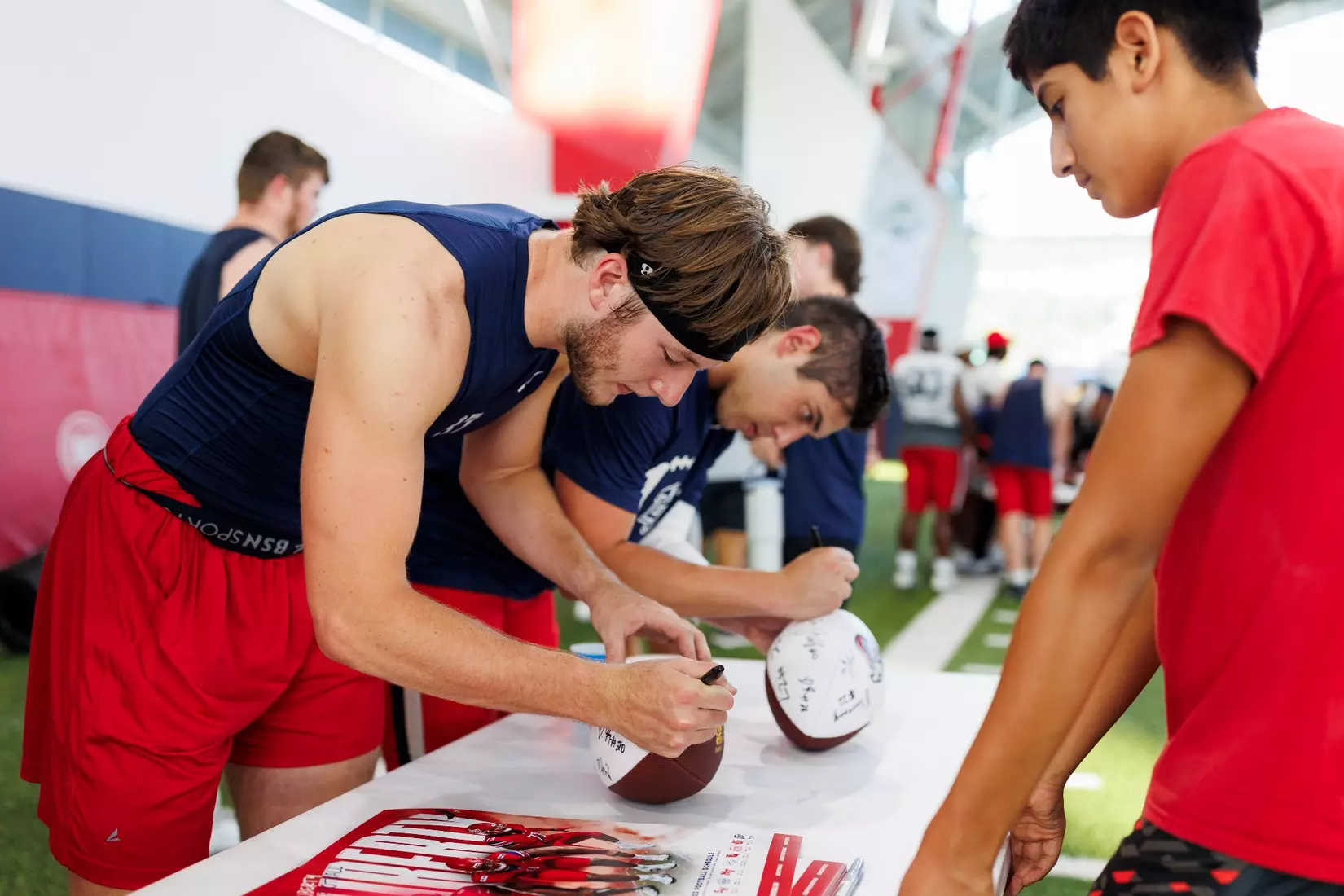 The Fall 2023 Fan Appreciation Day is photographed in the Indoor Practice Facility on August 18, 2023. (Photo by: Chase Gyles)