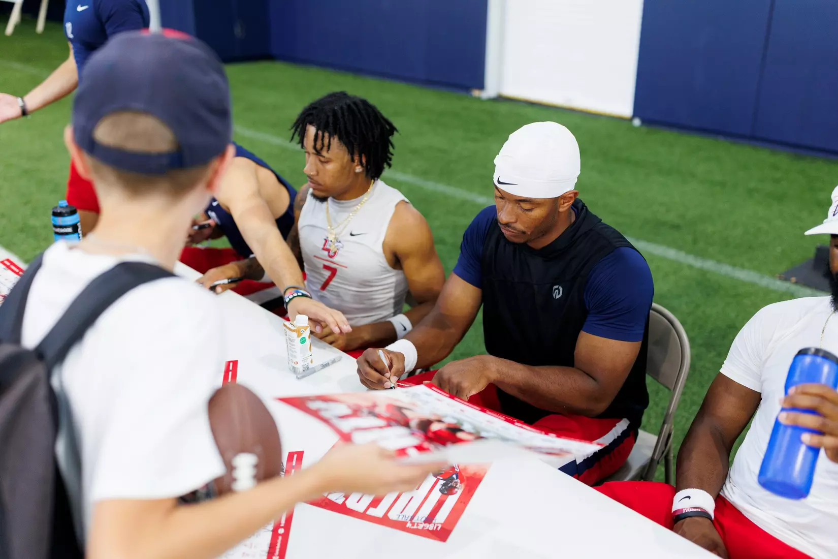 The Fall 2023 Fan Appreciation Day is photographed in the Indoor Practice Facility on August 18, 2023. (Photo by: Chase Gyles)
